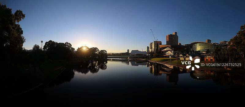 阿德莱德河岸黎明图片素材