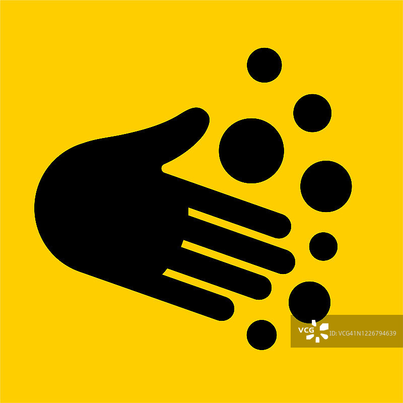 手和肥皂泡图标图片素材