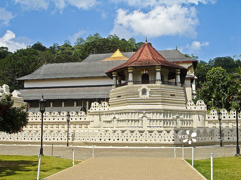 斯里兰卡康提的佛牙寺图片素材