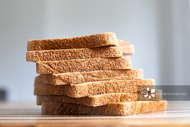 全麦面包片图片素材