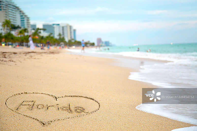 我爱佛罗里达海滩图片素材