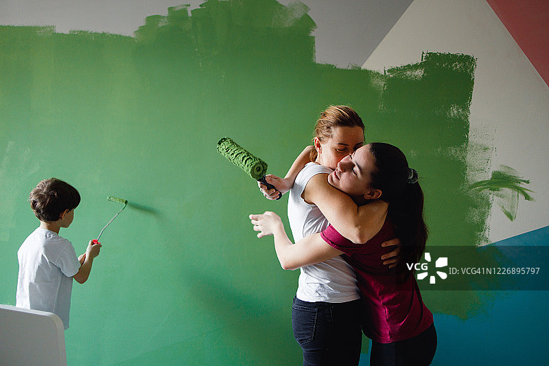 粉刷墙壁图片素材