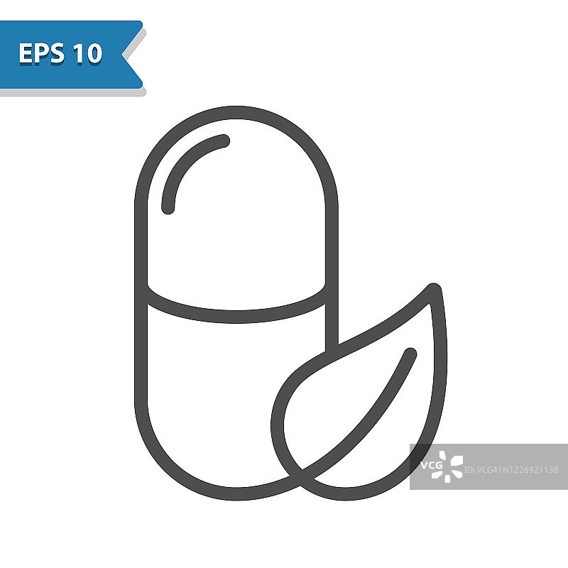 草本补充剂图标图片素材