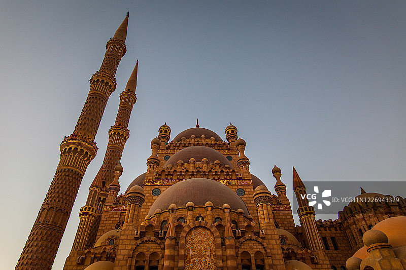 阿斯哈巴的日落图片素材