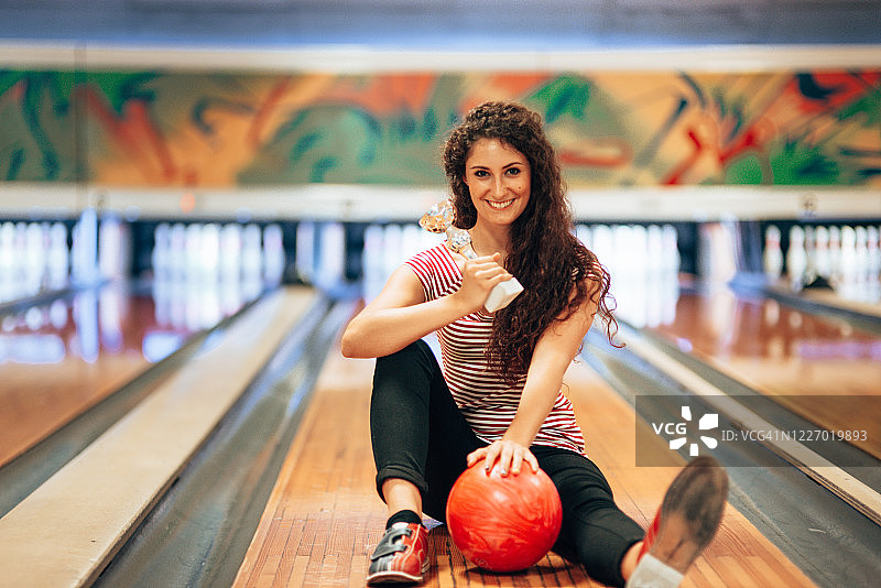 保龄球运动员画像图片素材