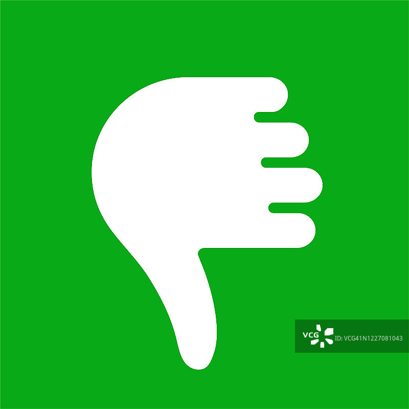 向下手势图标图片素材