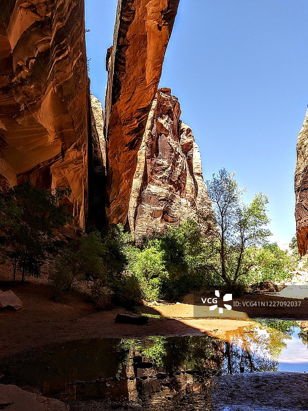 美国犹他州摩押的牵牛花拱门图片素材