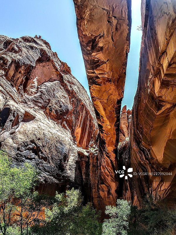 美国犹他州摩押的牵牛花拱门图片素材