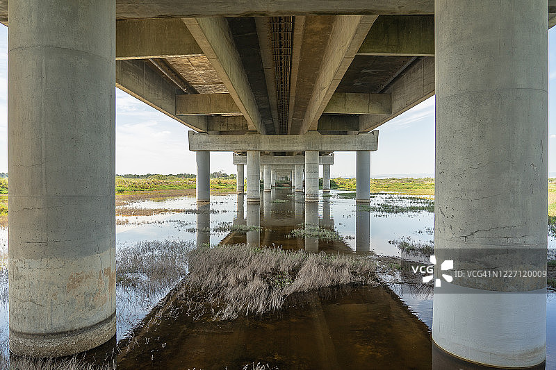 瓦斯科·达·伽马雕像的仰视视角图片素材