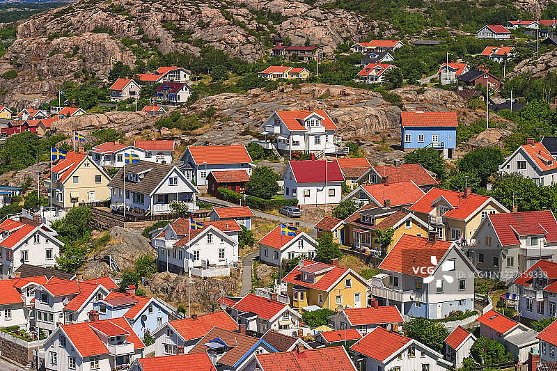 瑞典西海岸的住宅区图片素材