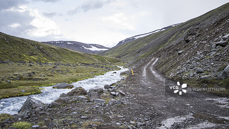 冰岛东北部高地风光图片素材