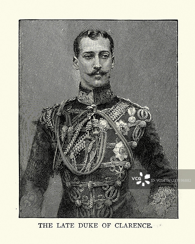 克 Clarence 和 Avondale 公爵艾伯特·维克多王子图片素材