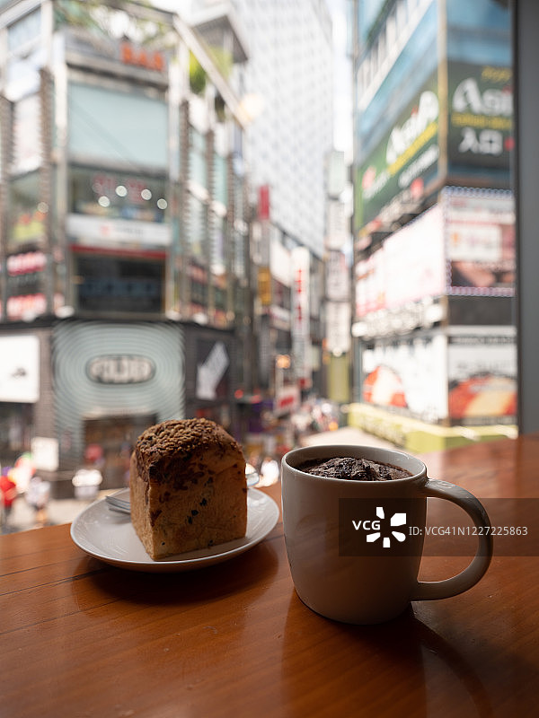 韩国首尔明洞的早餐图片素材