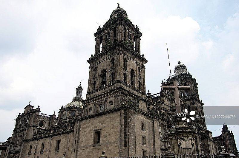 墨西哥城主教座堂与宪法广场图片素材