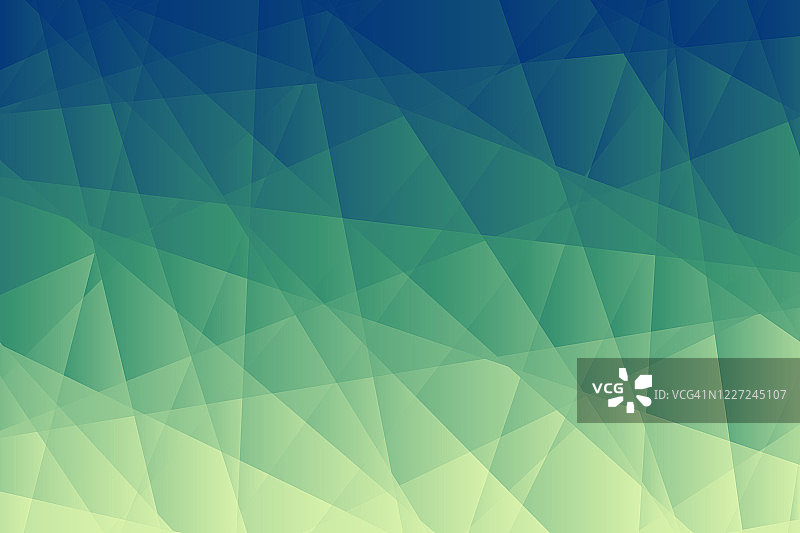 抽象几何背景：带有绿色渐变的多边形马赛克图片素材