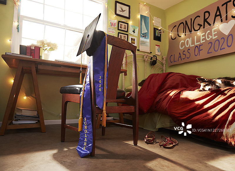 大学毕业睡醒后的一天图片素材