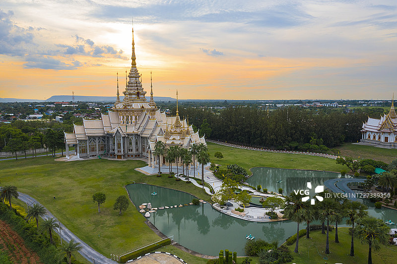 泰国呵叻府的农坤寺图片素材