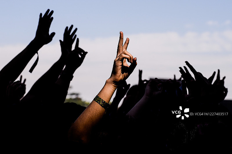 举手 - 演唱会图片素材