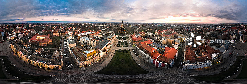 蒂米什瓦拉大都会东正教教堂360度全景图片素材