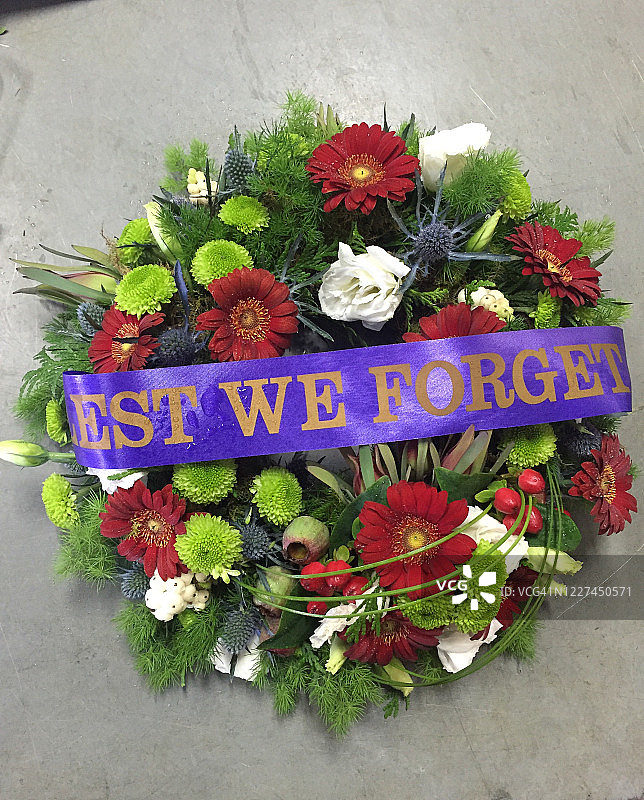 澳新军团日花环图片素材