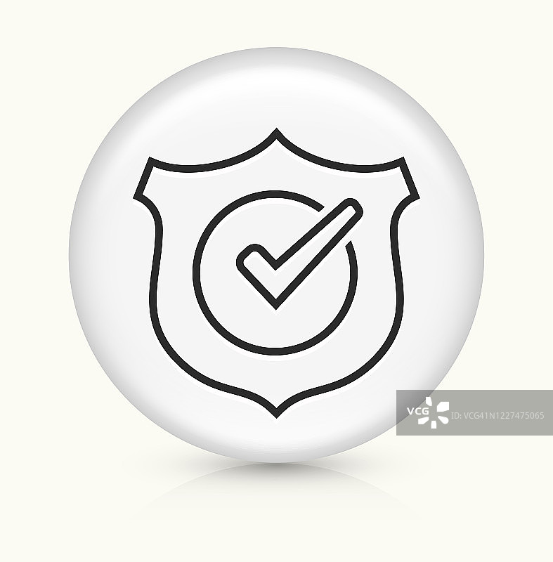 带有复选标记图标的保护盾牌图片素材