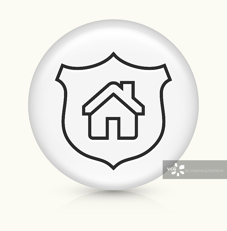 带有房屋图标的保护盾图片素材