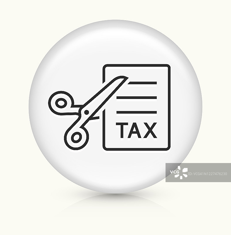 用剪刀图标切割税务页面图片素材