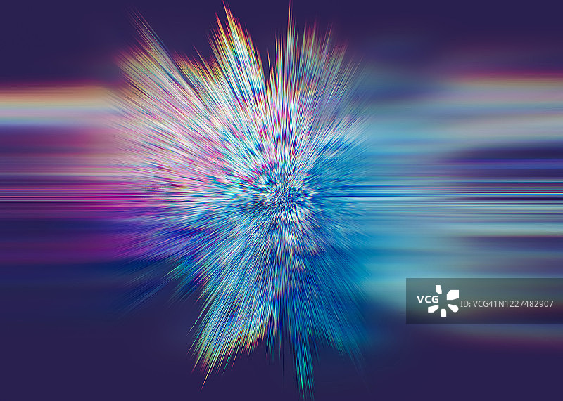 光线运动速度径向线条星云背景，长曝光图片素材