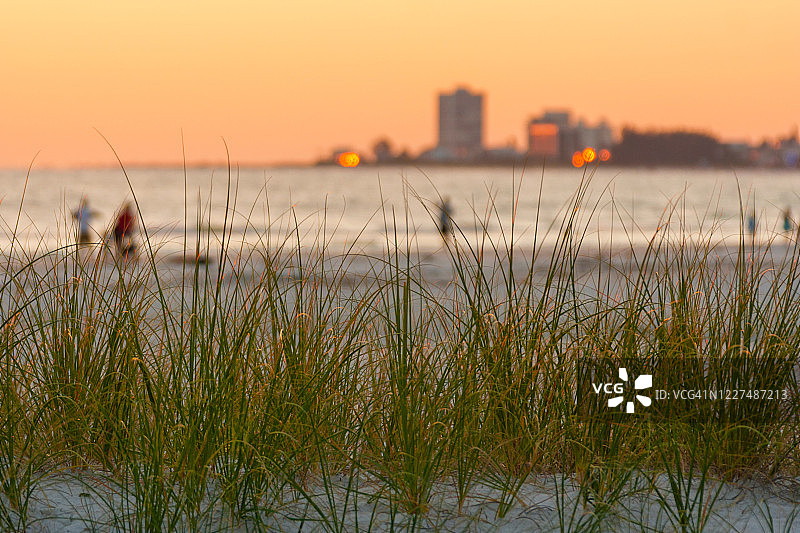 佛罗里达州日落天际线图片素材