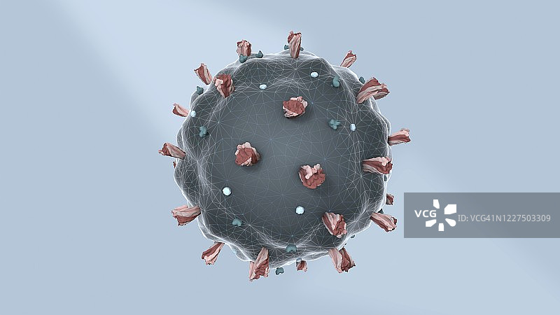 新型冠状病毒3D图图片素材
