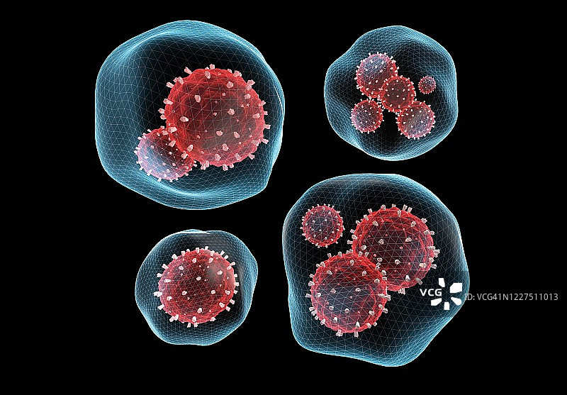 病毒飞沫传播示意图图片素材