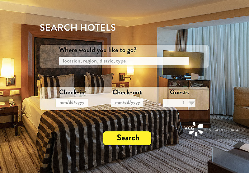 搜索酒店网页图片素材