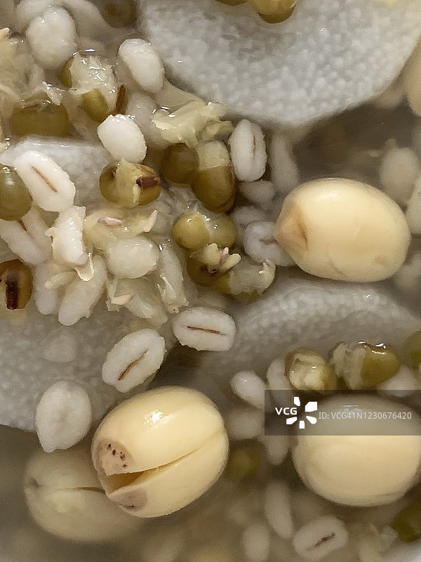 中式绿豆汤甜品图片素材