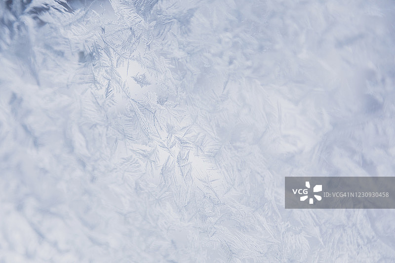 雪花、窗霜、冰花特写图片素材
