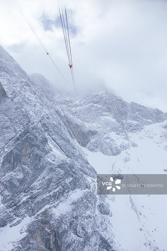 楚格峰的缆车图片素材