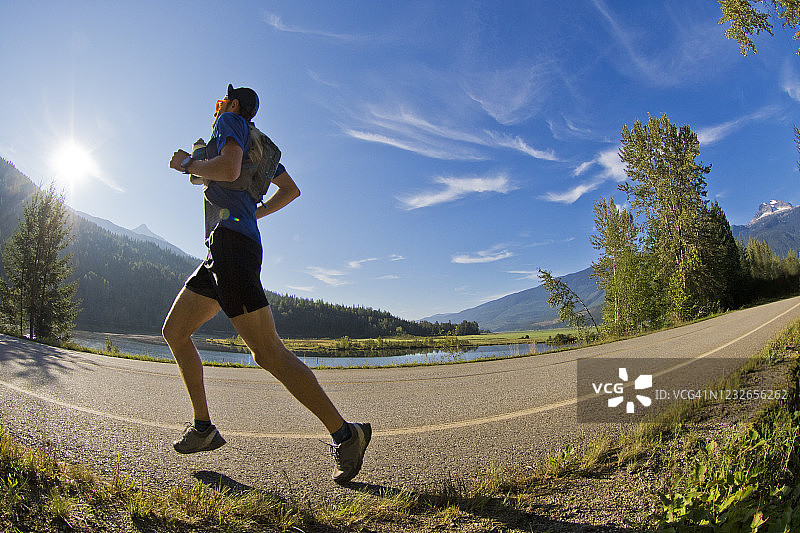 清晨的走鹃图片素材