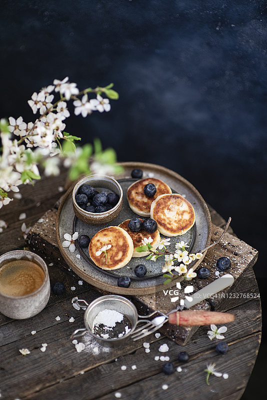 农家干酪蛋糕图片素材