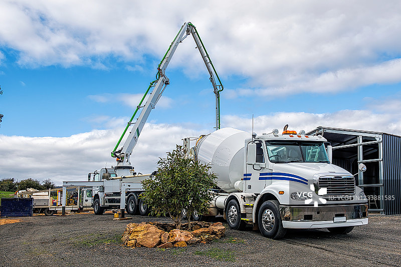 混凝土泵车图片素材