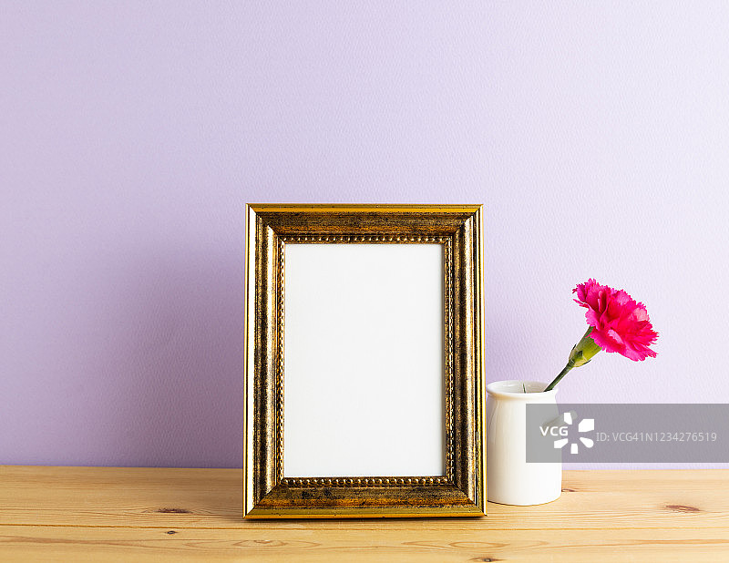 康乃馨与画框图片素材