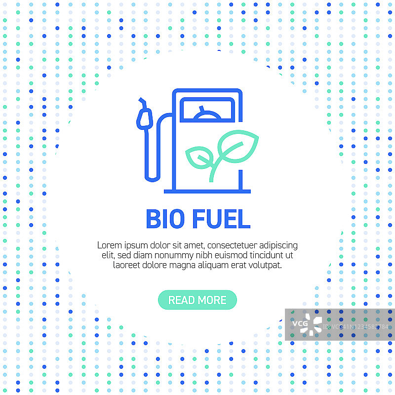 生物燃料线性图标，带图案的简单轮廓图标图片素材