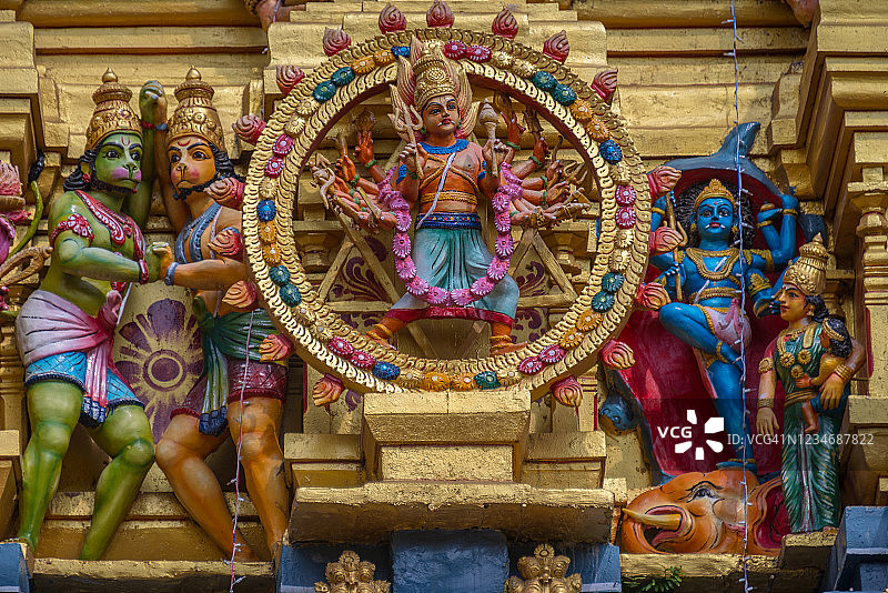 穆图马里安曼神庙，斯里兰卡马特莱的印度教寺庙图片素材