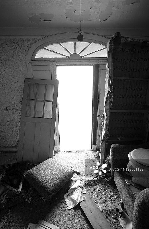 飓风卡特里娜造成的破坏图片素材