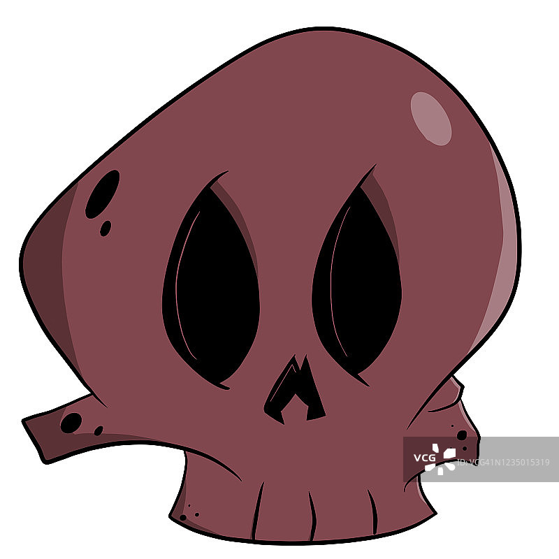 白色背景上的骷髅图案图片素材