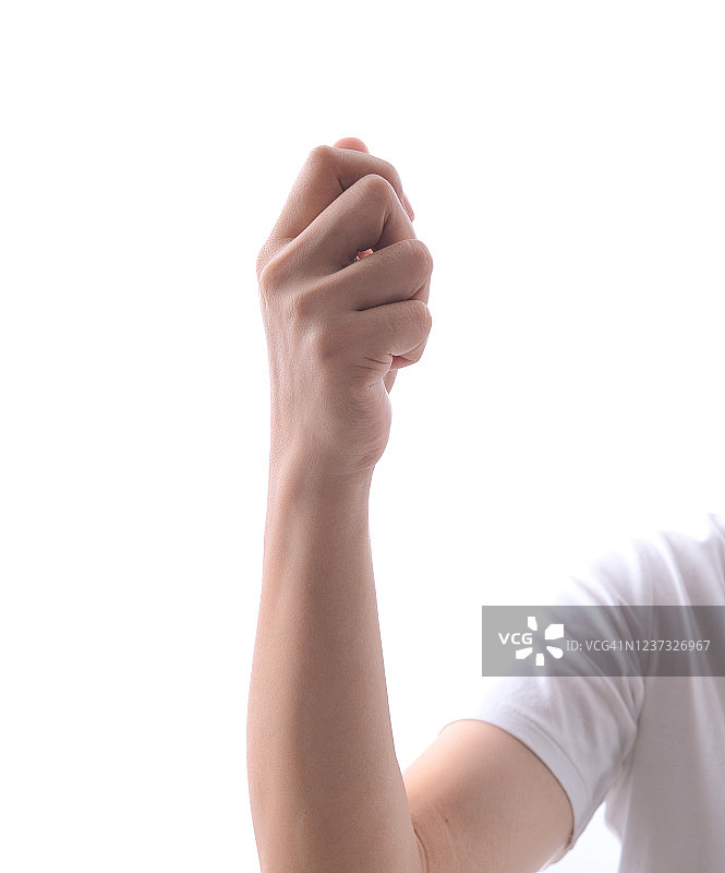 手持某物，白色背景图片素材