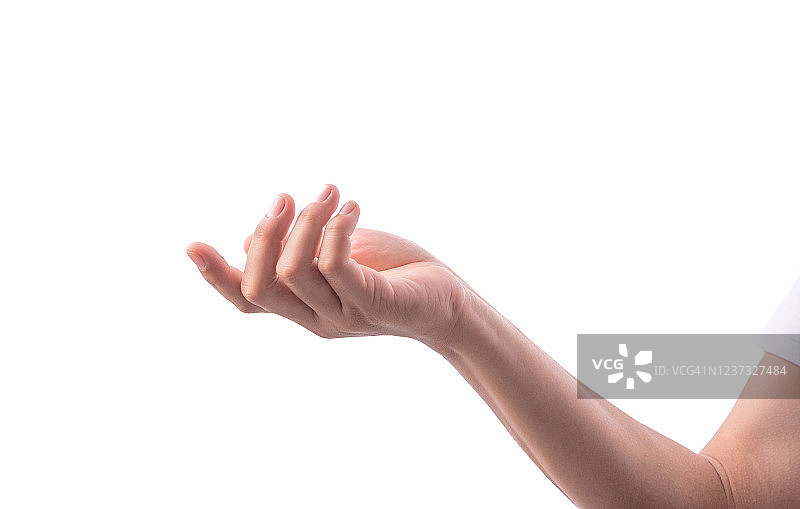 女人手，白色背景图片素材