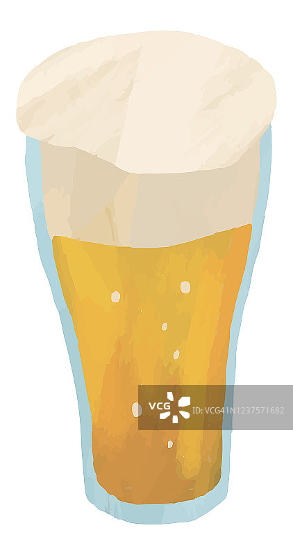 啤酒杯插画图片素材