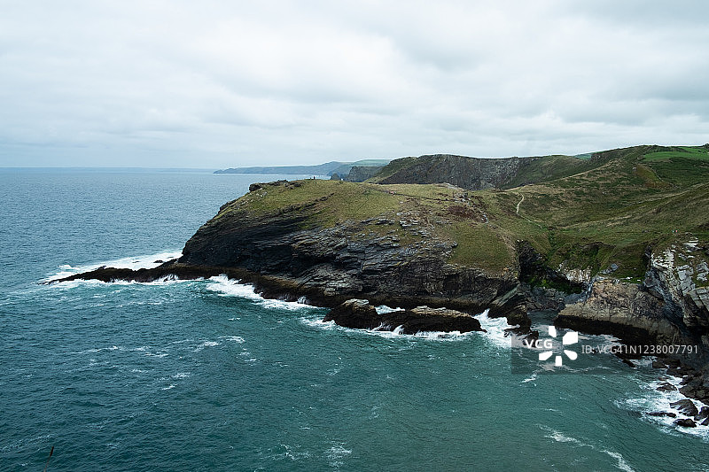 康沃尔海岸线图片素材