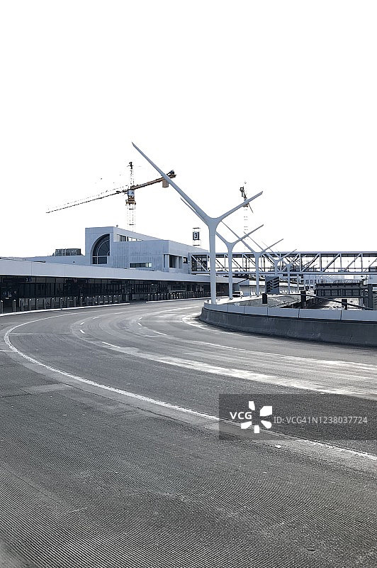 宵禁期间的洛杉矶国际机场图片素材