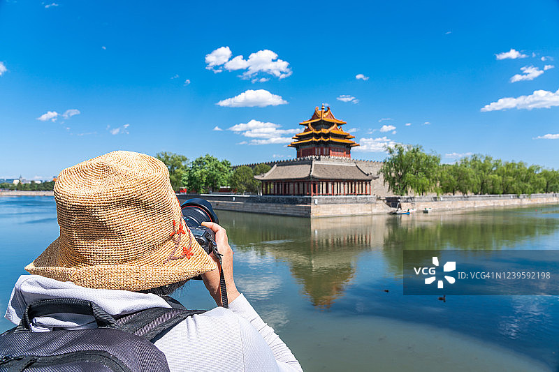 拍摄北京故宫角楼图片素材