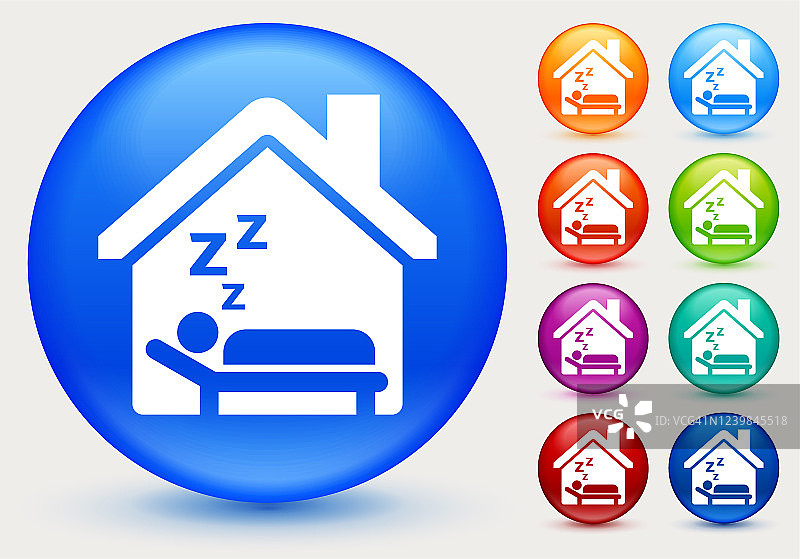 在家睡觉的男人图标图片素材